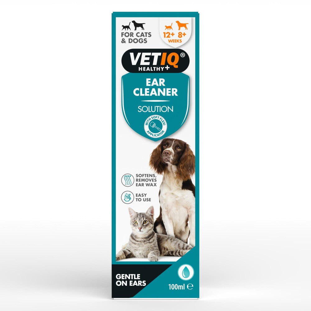 Vet Iq Ear Cleaner Kedi & Köpek İçin Kulak Temizleme Solüsyonu 100 ML | SRC: Barcode: 750826004194